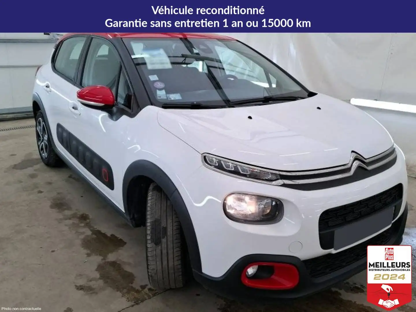 Citroen C3 PureTech 82 Shine +GPS Blanc - 2