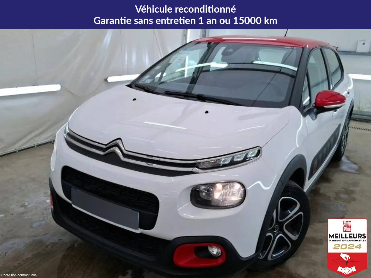 Citroen C3 PureTech 82 Shine +GPS Blanc - 1