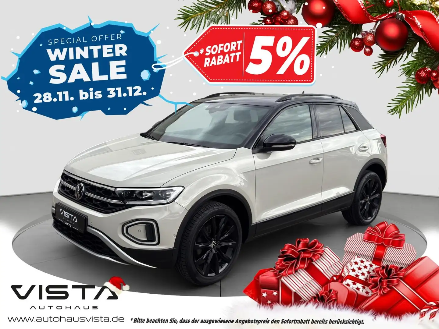 Volkswagen T-Roc Design Black Style*MATRIX*IQ*BEATS*AHK* Grau - 1