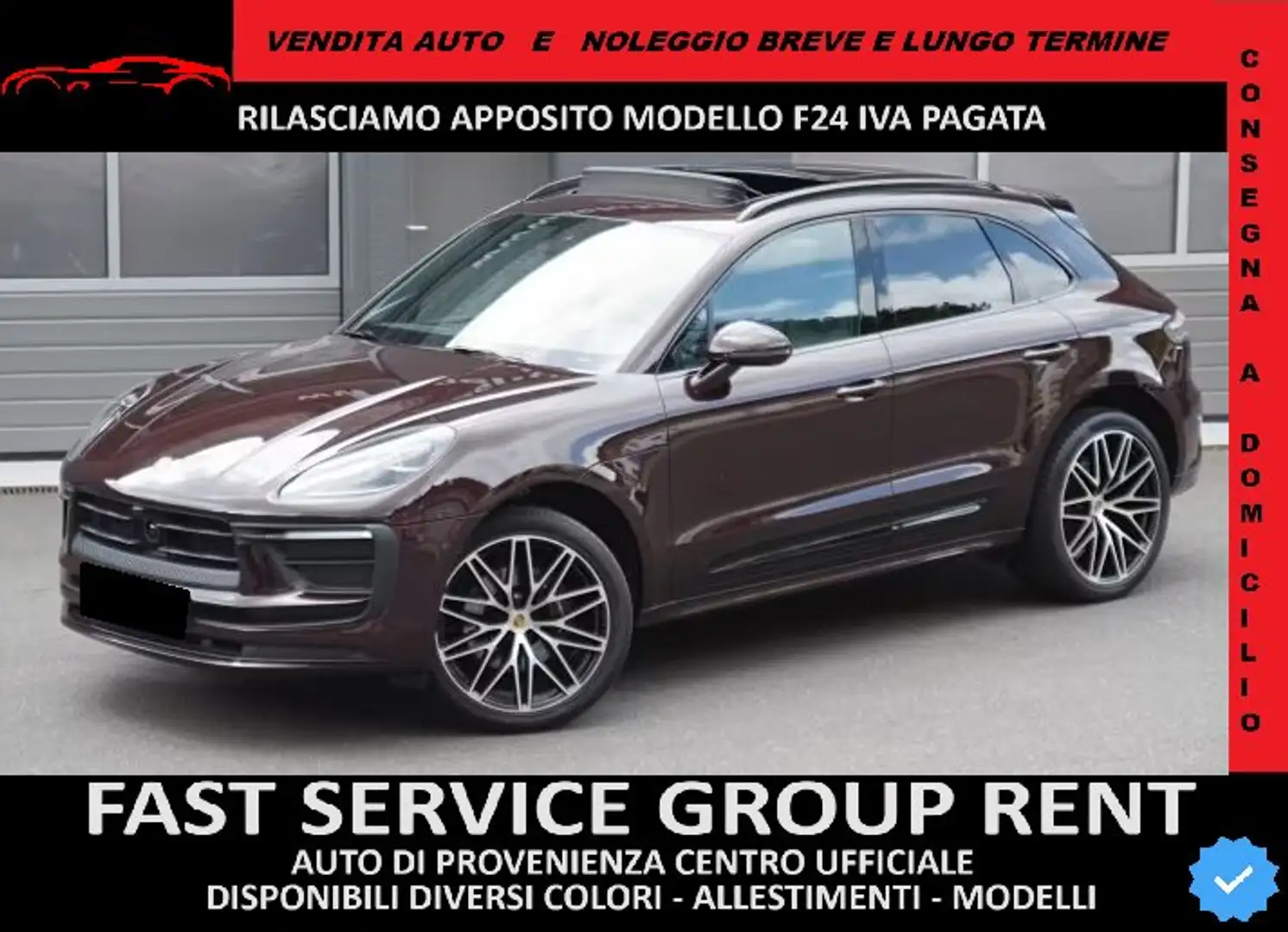 Porsche Macan Macan 2.0 265cv pdk TETTO PELLE 360° Rot - 1