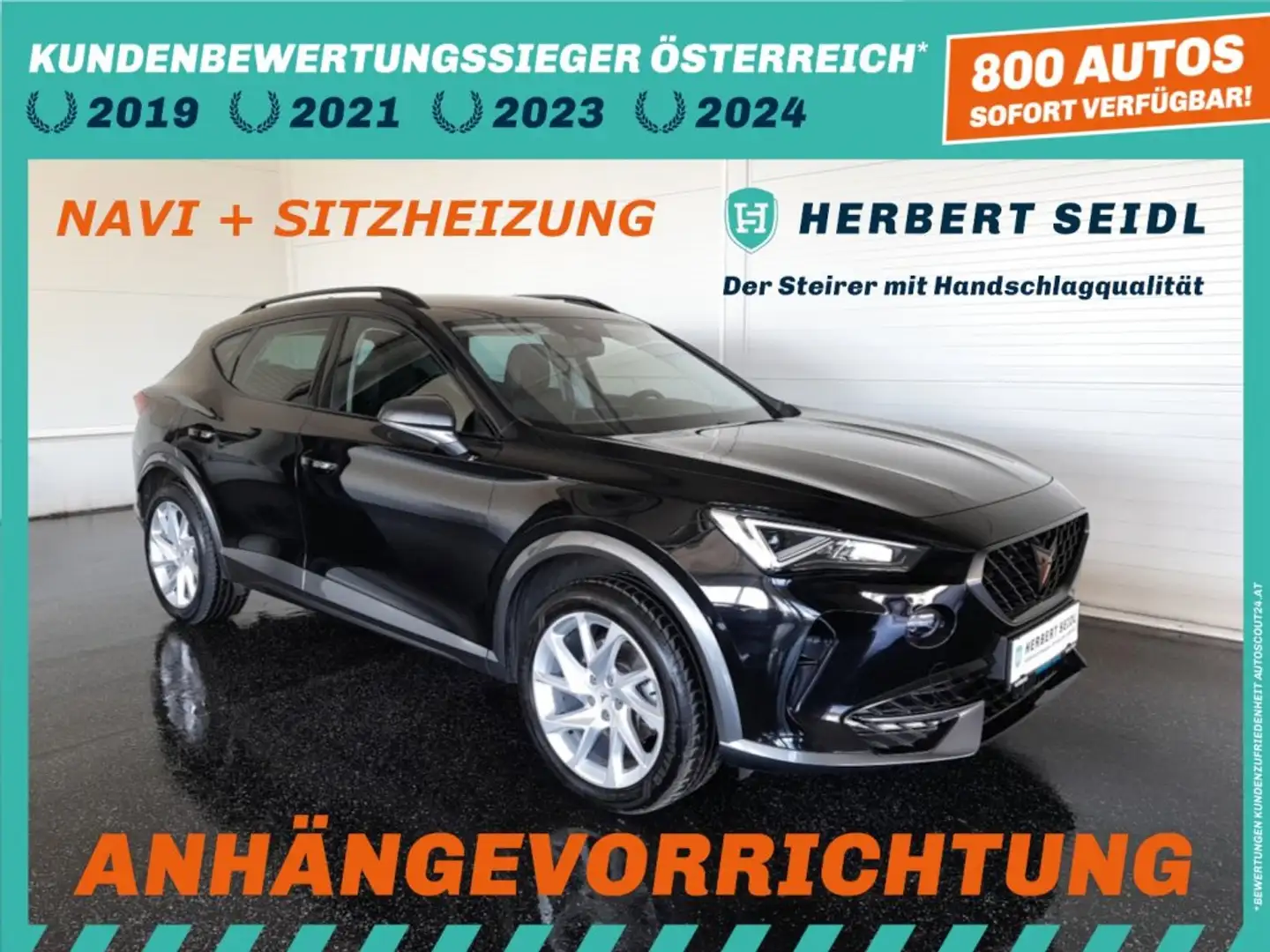 CUPRA Formentor PHEV DSG *VOLL-LED MIT DYN BLINKER & FLA / AHV & KAMERA / VIRTUELL / NAVI / ACC / KEYLESS* Schwarz - 1
