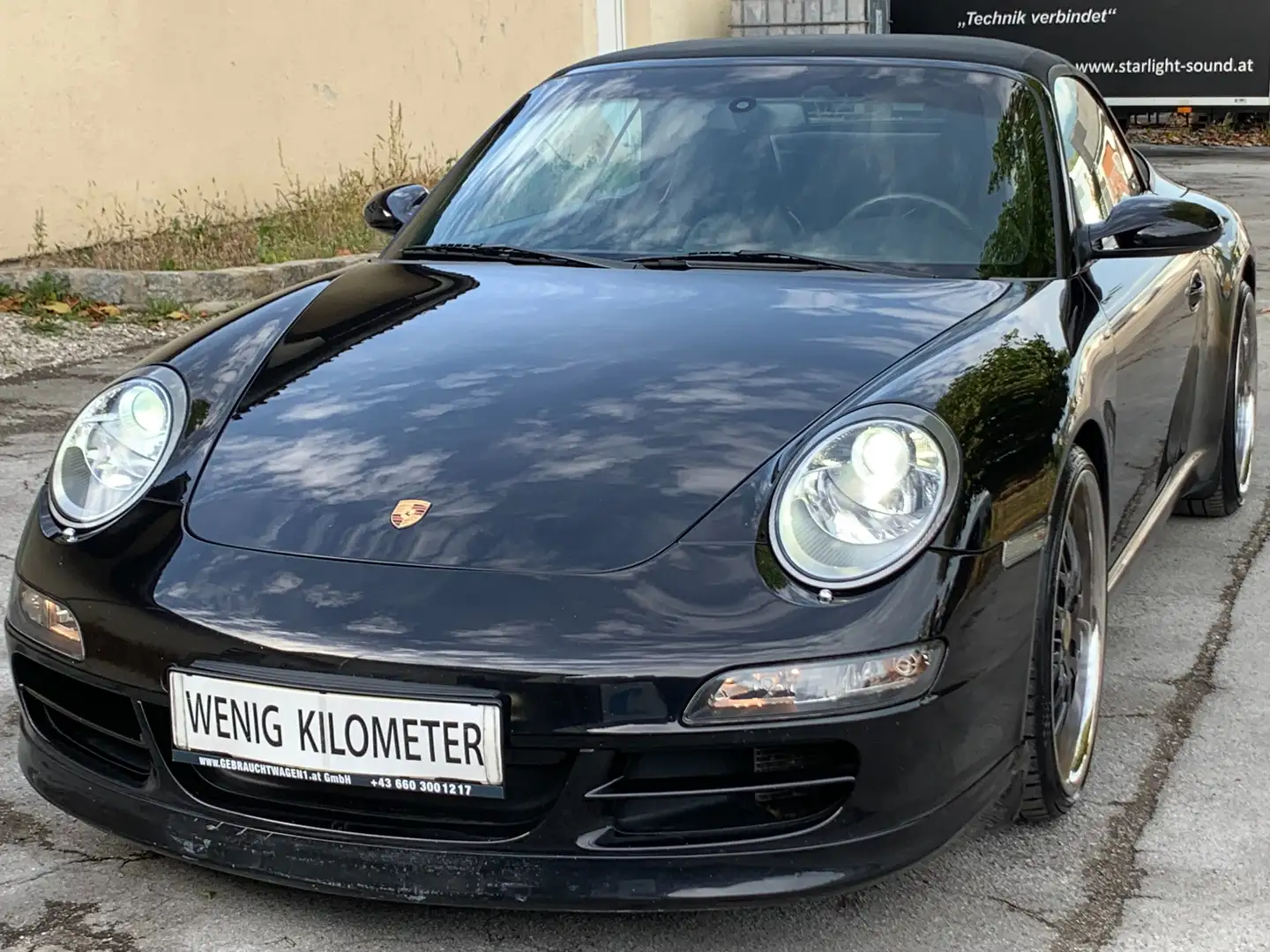 Porsche 997 Carrera Cabrio erst 77.000Km, nur Porsche Service! Schwarz - 2