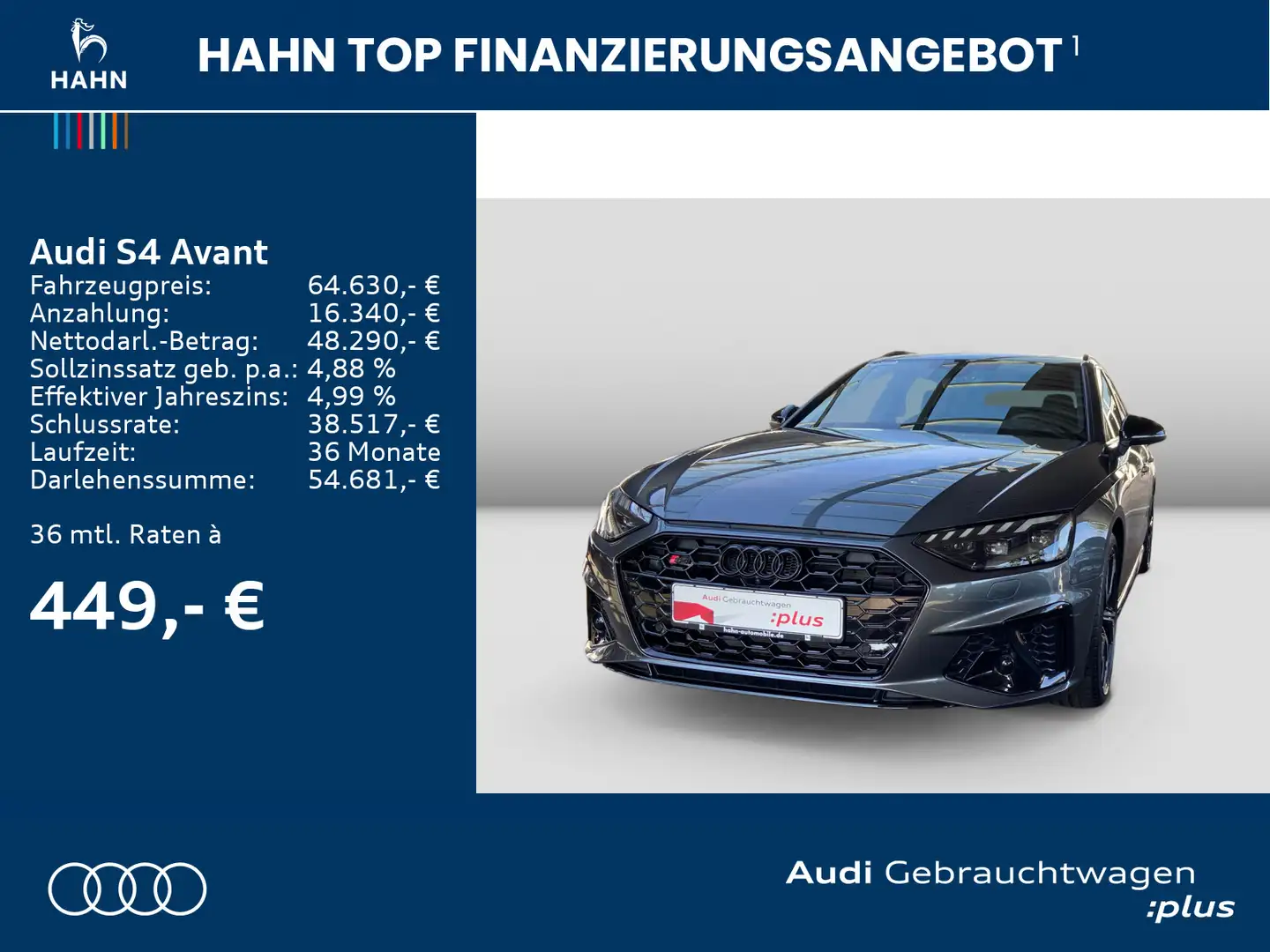 Audi S4 quattro 3.0TDI S tronic HUD B&O Pano Ma Gri - 2