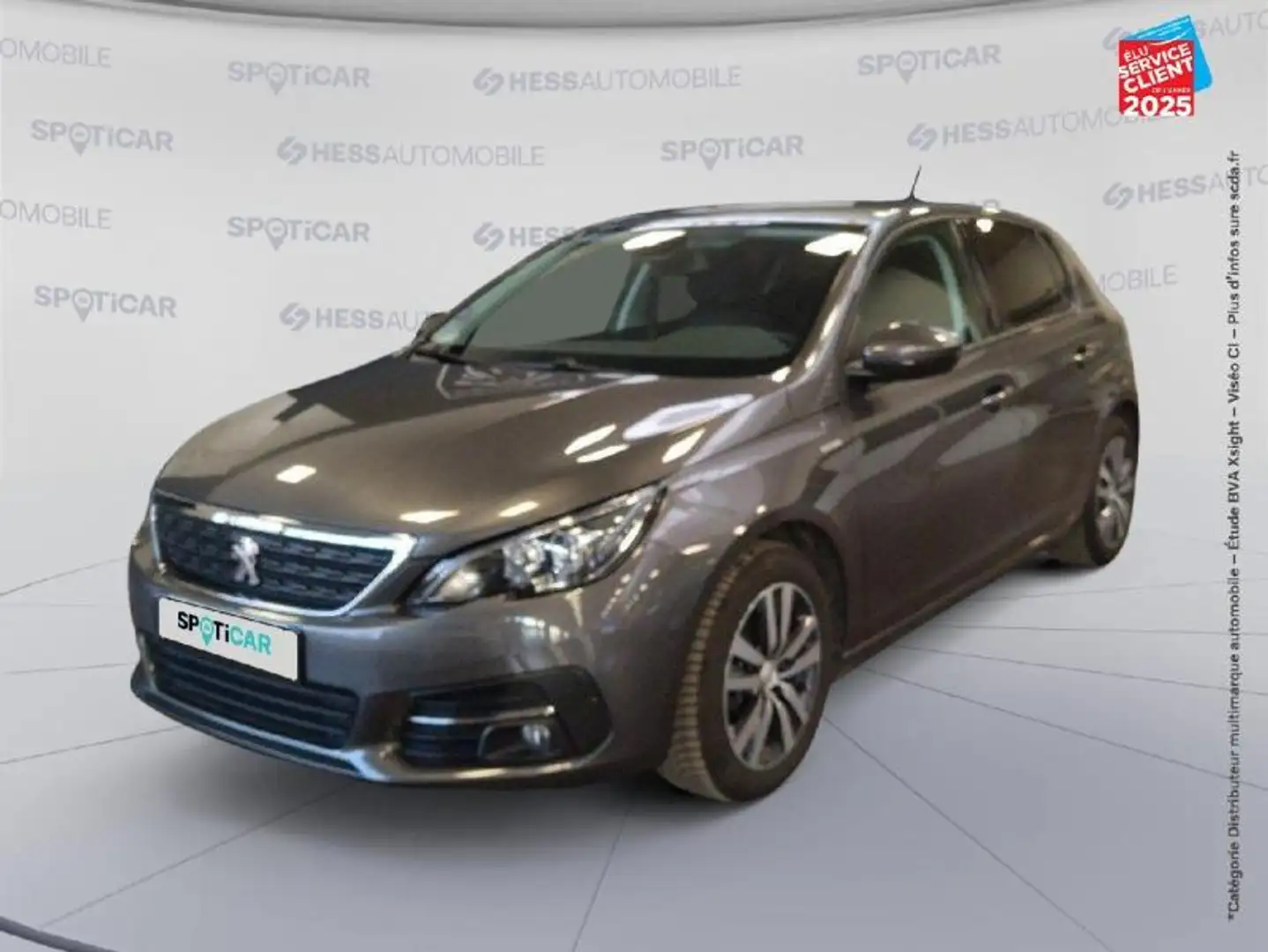 Peugeot 308 1.2 PureTech 110ch S\u0026S Style GPS Camera Gris - 1