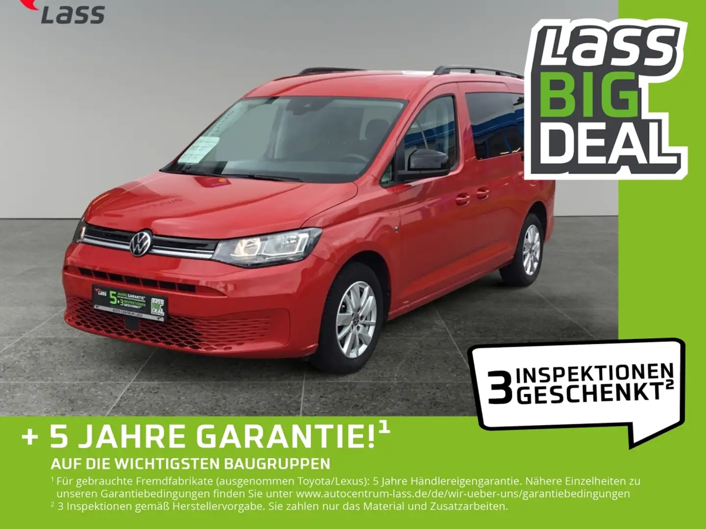 Volkswagen Caddy 1.5 TSI Maxi AHK, Tempomat, Bluetooth Rot - 1
