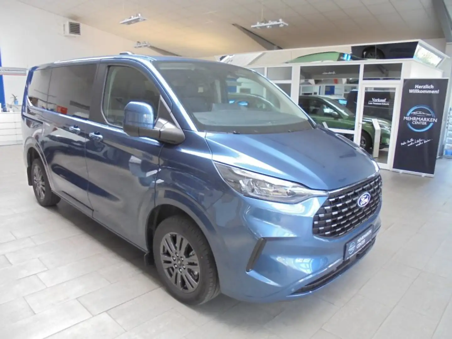 Ford Tourneo Custom Custom 2.0 Eco Blue 8 Sitzer L1 Titanium Blau - 1