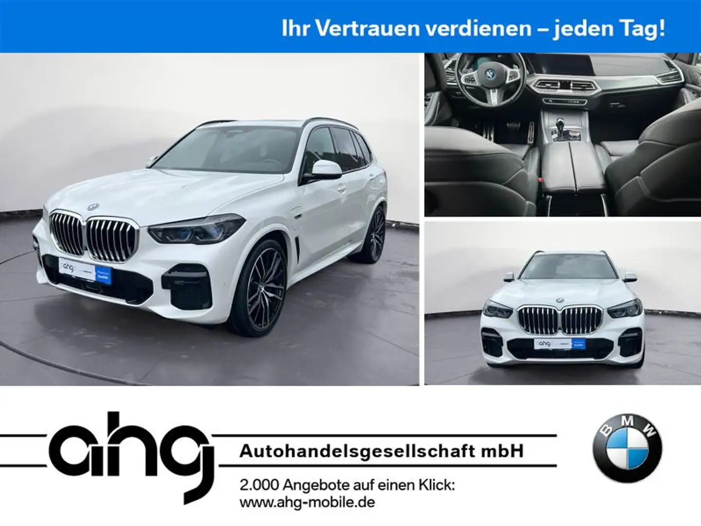 BMW X5 xDrive45e M Sportpaket Innovationsp. Panorama Weiß - 1