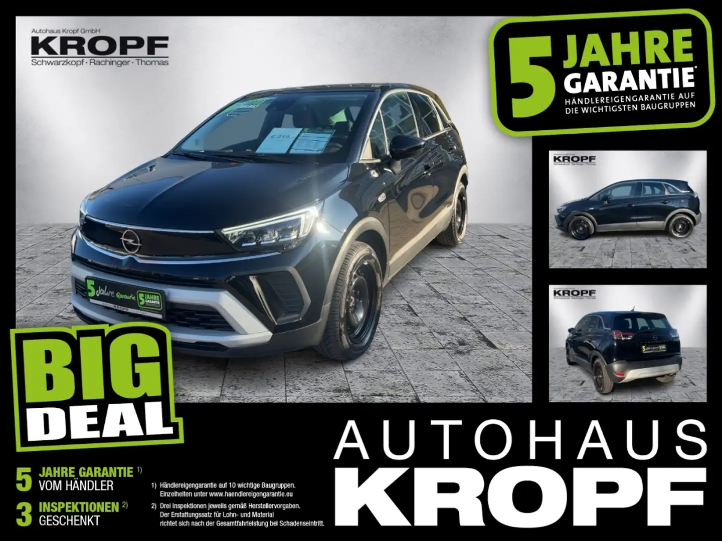 Opel Crossland 1.2 Turbo Elegance FLA SpurH LM LED Zwart - 1