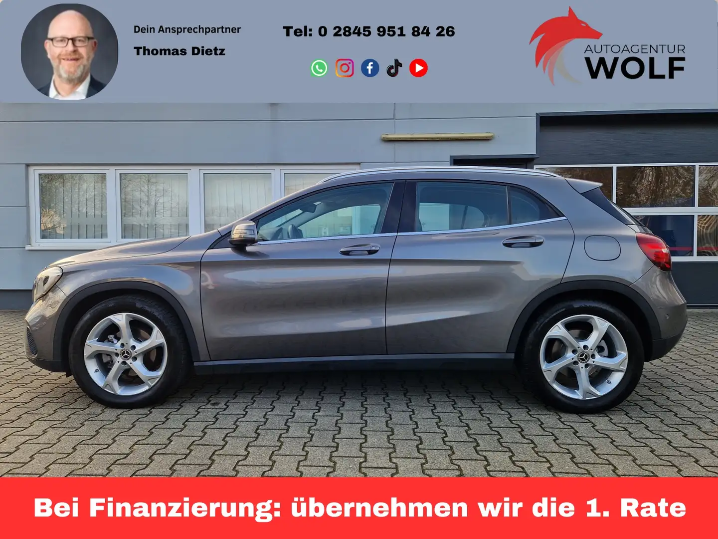Mercedes-Benz GLA 180 Urban*LED*DAB*Tempomat Urban Grau - 1
