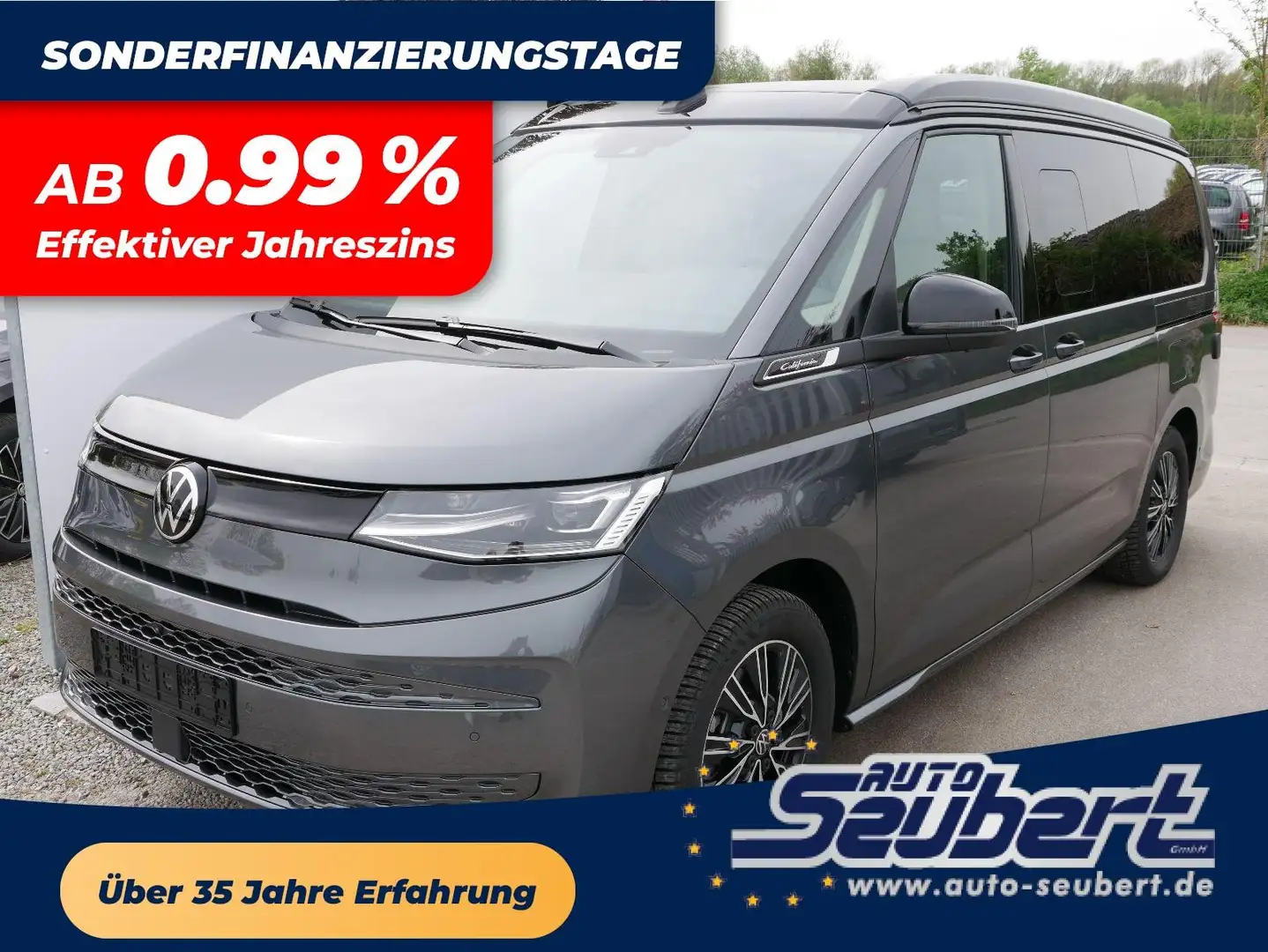 Volkswagen T7 California Beach Camper eHyb. 180 kW 4M *MARKISE*AHK*ATRIX-LE Schwarz - 1
