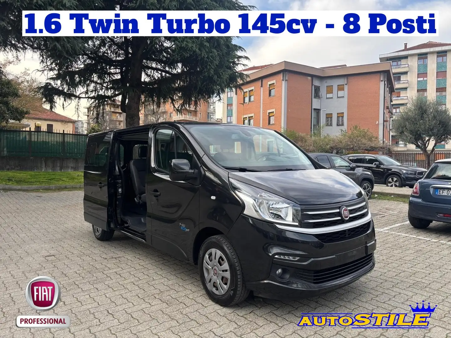 Opel Vivaro Talento 1.6 TwinTurbo MJT 145CV **8 POSTI *NAVIGAT Noir - 1