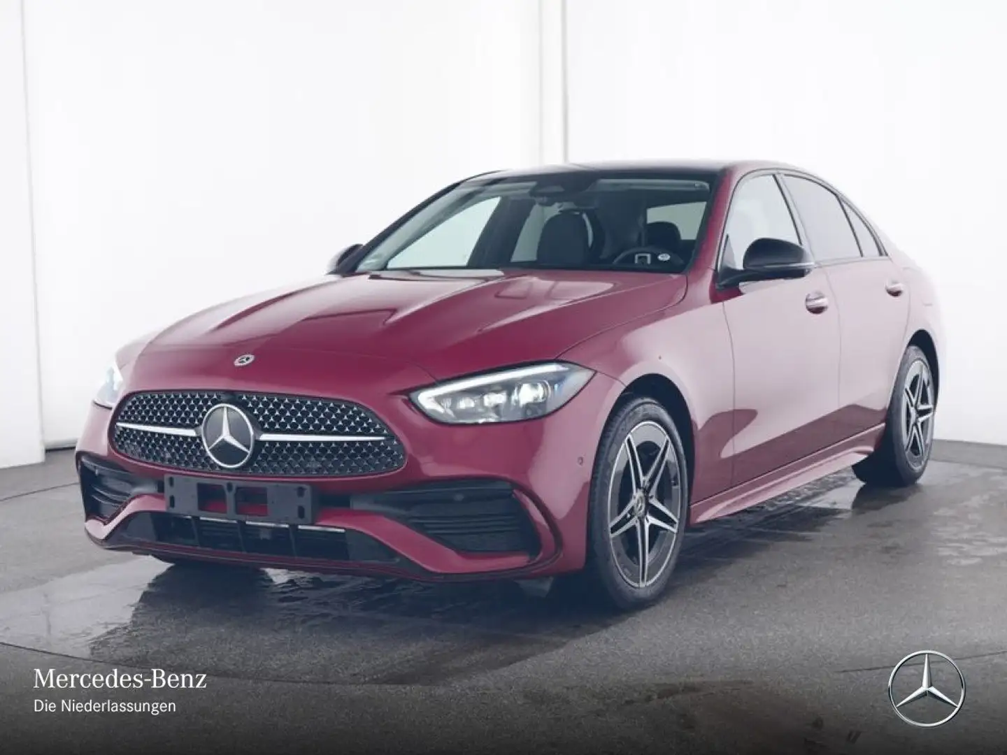 Mercedes-Benz C 300 e AMG+NIGHT+PANO+360+BURMESTER+SITZKLIMA+9G Rood - 2