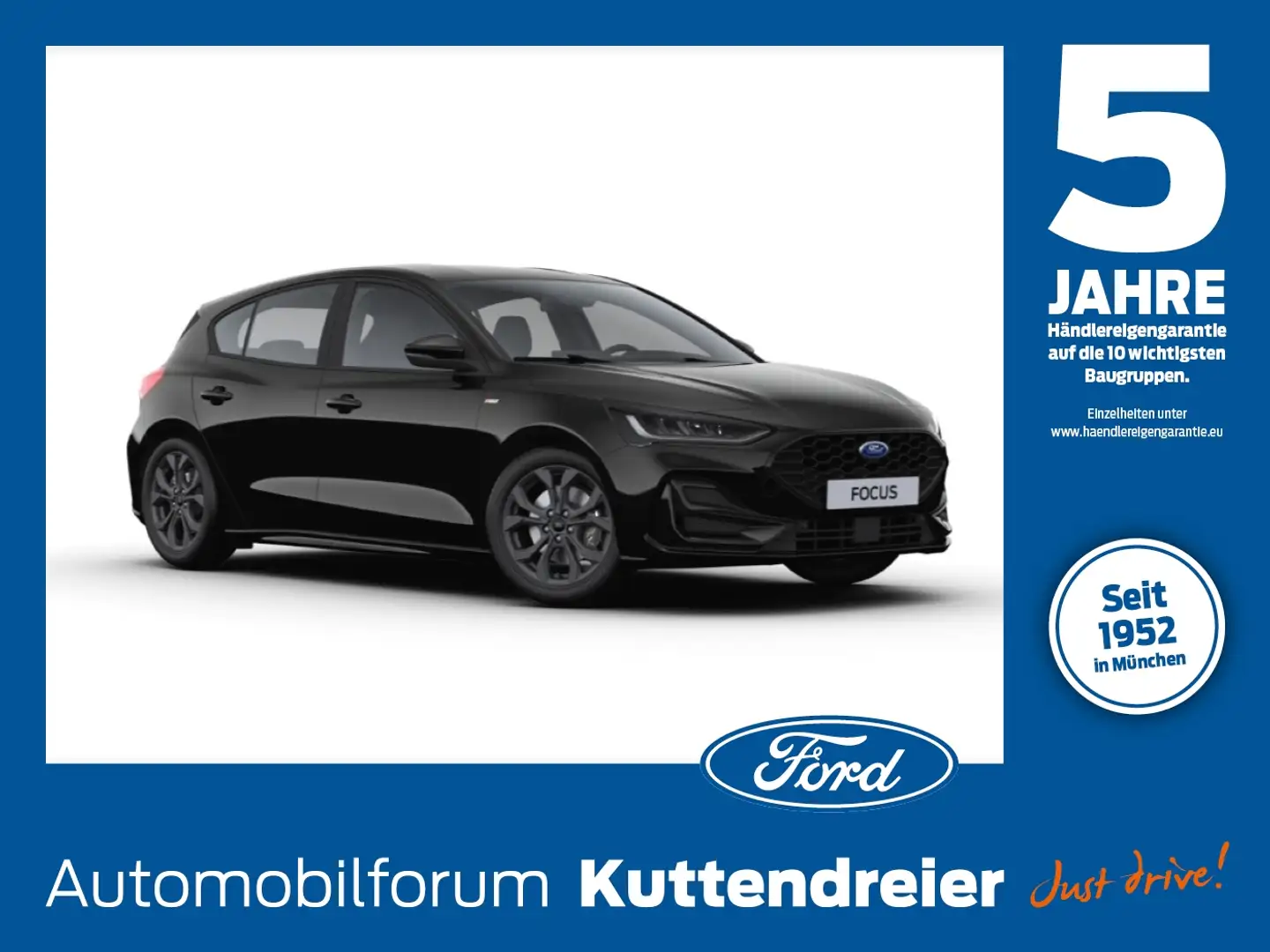 Ford Focus ST-Line 1.0I Mild-Hybrid IACC*BLIS*NAV*CAM Schwarz - 1