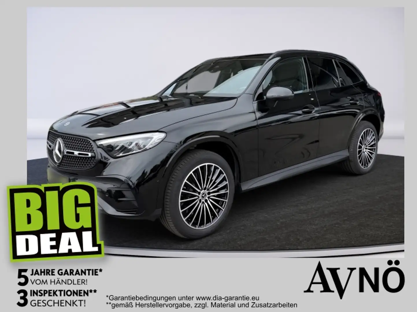 Mercedes-Benz GLC 300 de 4M AMG LINE AHK SITZKLIMAT 20 ZOLL LM Schwarz - 1