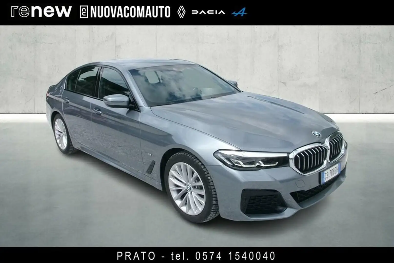 BMW 520 d mhev 48V xdrive Msport auto Grigio - 2