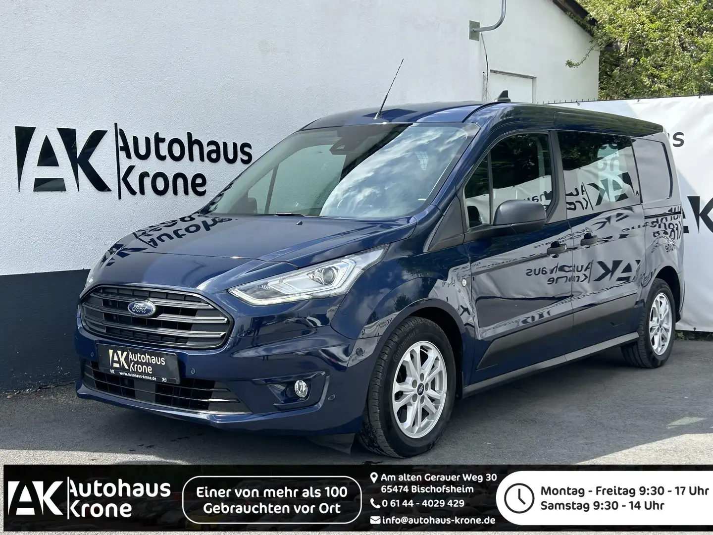 Ford Tourneo Connect 1.5 EcoBlue (L2) Trend *KASTEN*FAHRASS-PAKET* Blau - 1