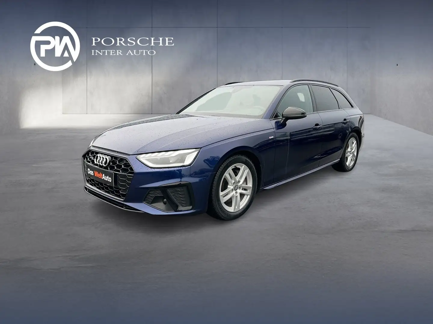 Audi A4 40 TDI quattro S line Blau - 1