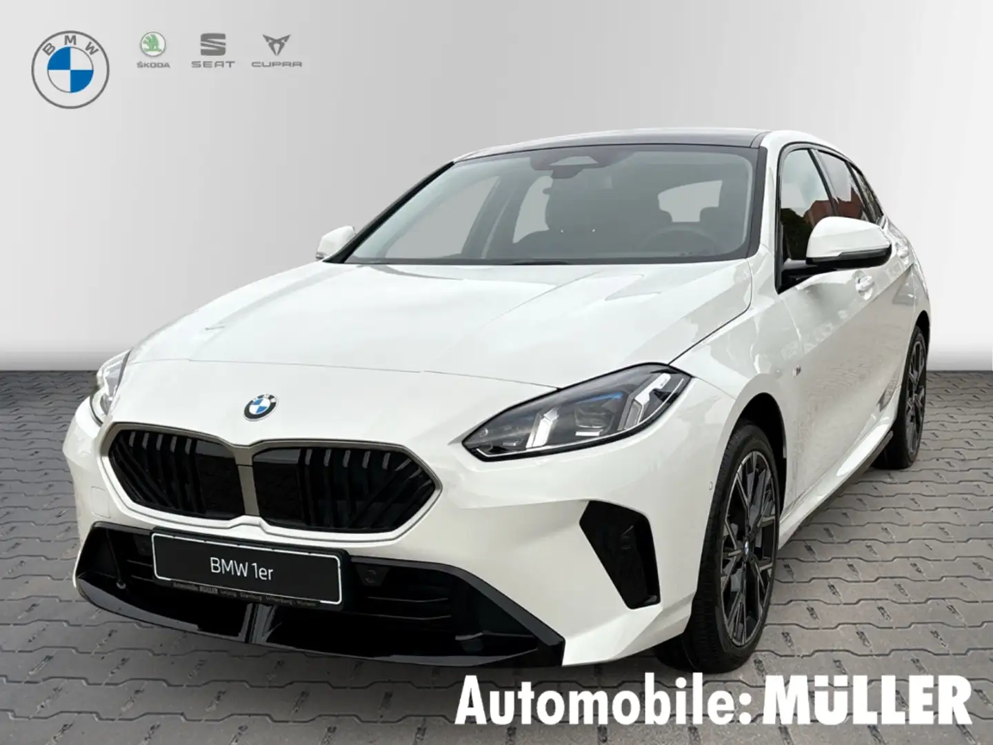 BMW 118 d M Sport Design AHK RFK Harman Kardon LenkradHZG Weiß - 1