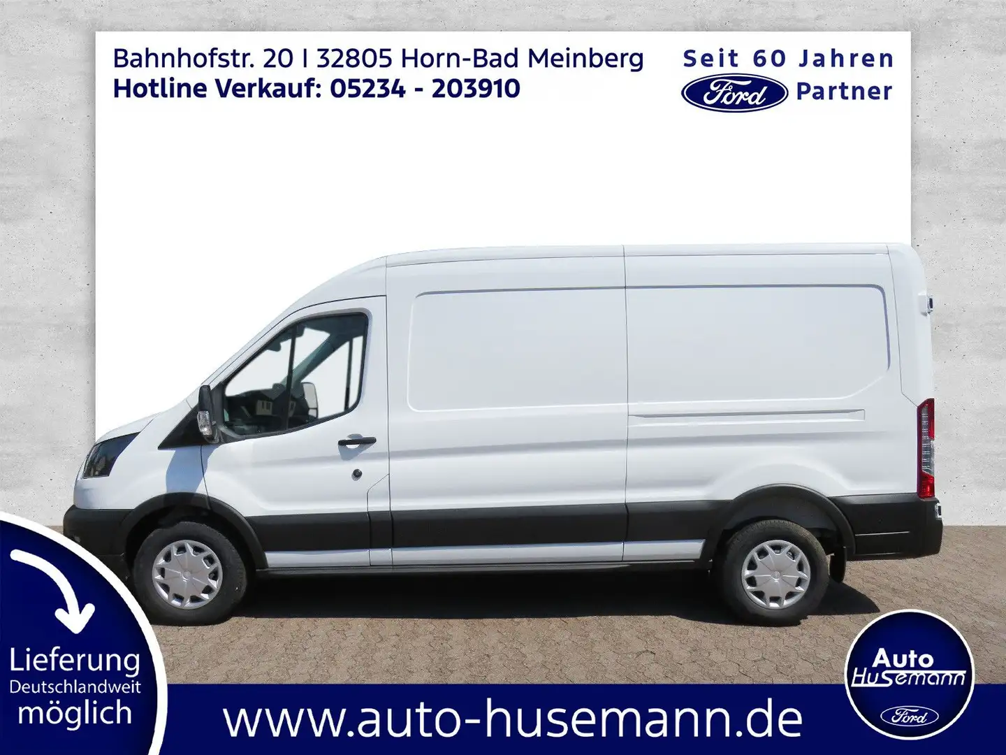 Ford Transit Kasten 350 L3/H2 Trend PDC vo+hi/RFK Blanc - 2