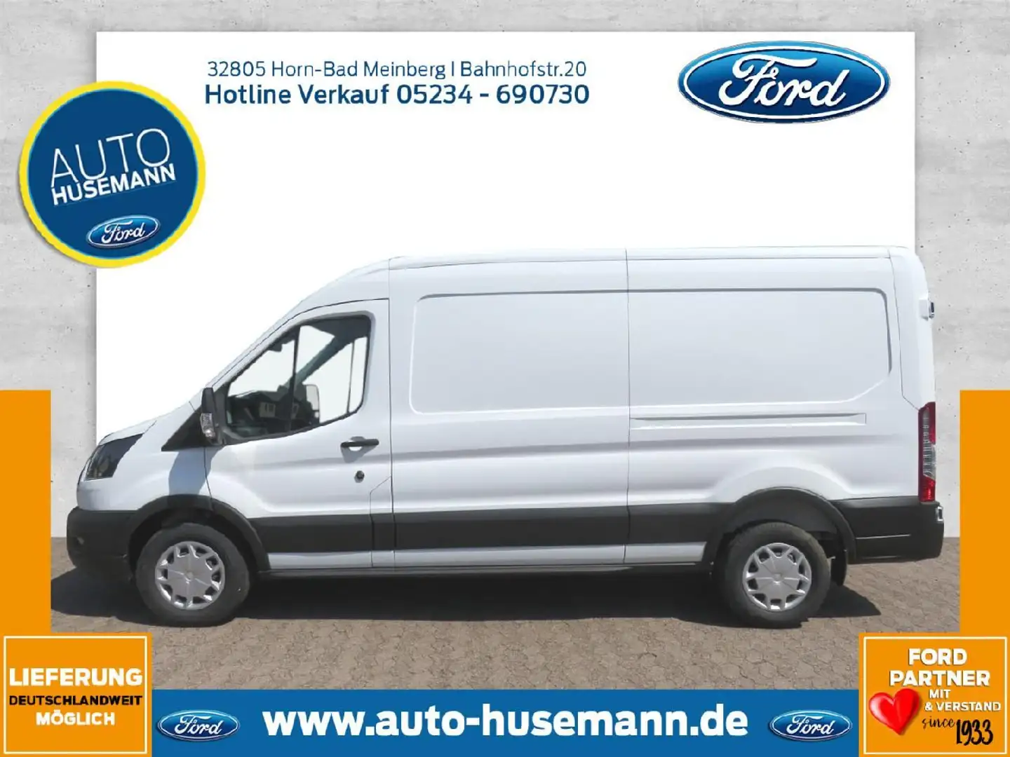 Ford Transit Kasten 350 L3/H2 Trend PDC vo+hi/RFK Wit - 2