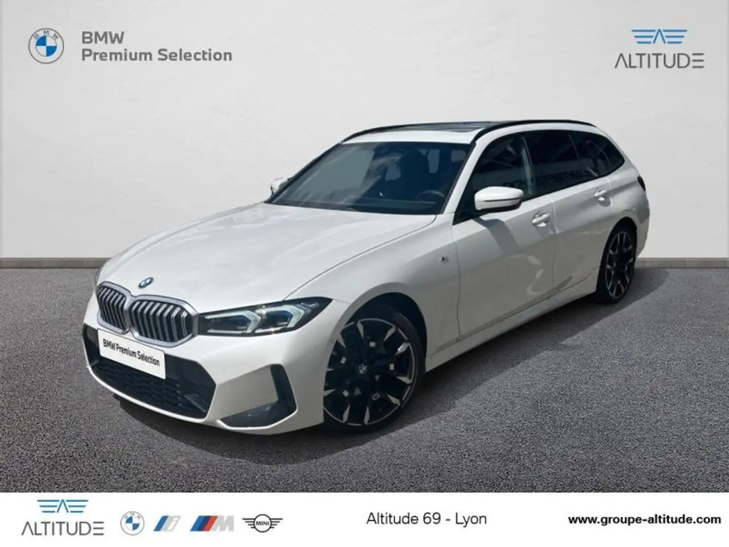 BMW 320 320dA xDrive 190ch M Sport Blanc - 1