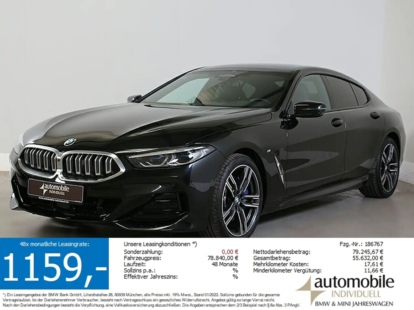 BMW 840 d xDr. Gran Coupé M Sport Laser ACC Panorama! Fekete - 1