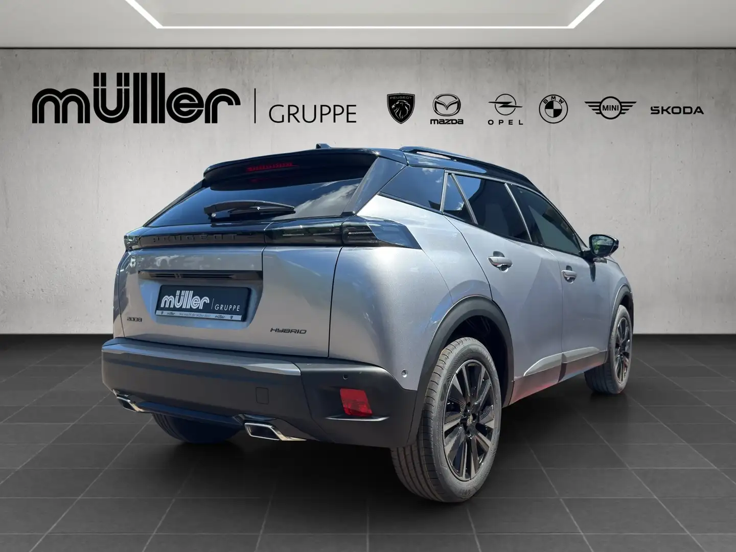 Peugeot 2008 HYBRID 145 e-DSC6 GT Silber - 2