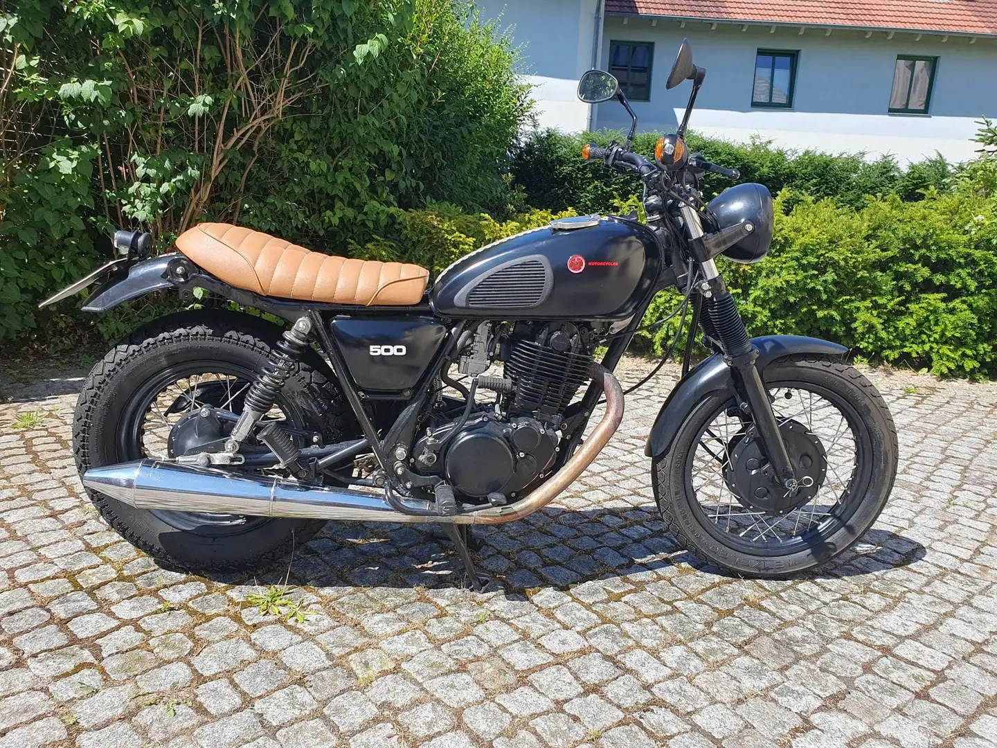 Yamaha SR 500 2J4 Roadster Neuaufbau Zwart - 2