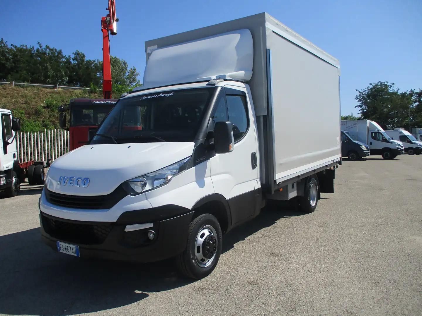 Iveco Daily 35C15 3000 150CV E6 CENTINA ALZA E ABBASSA 4.30 M Blanc - 1