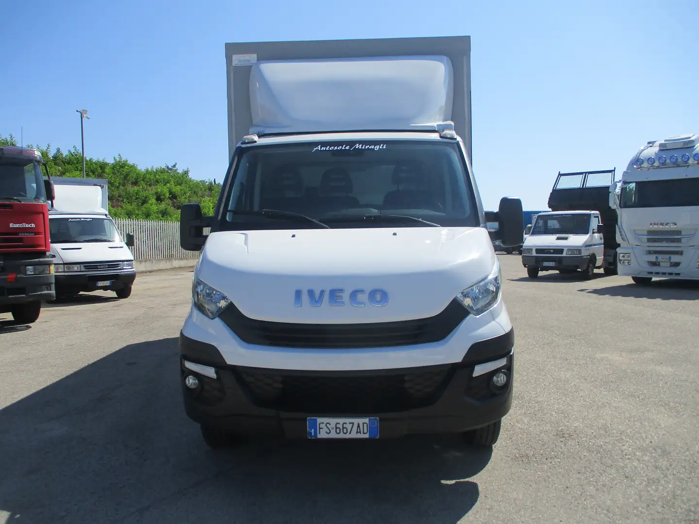 Iveco Daily 35C15 3000 150CV E6 CENTINA ALZA E ABBASSA 4.30 M Blanc - 2