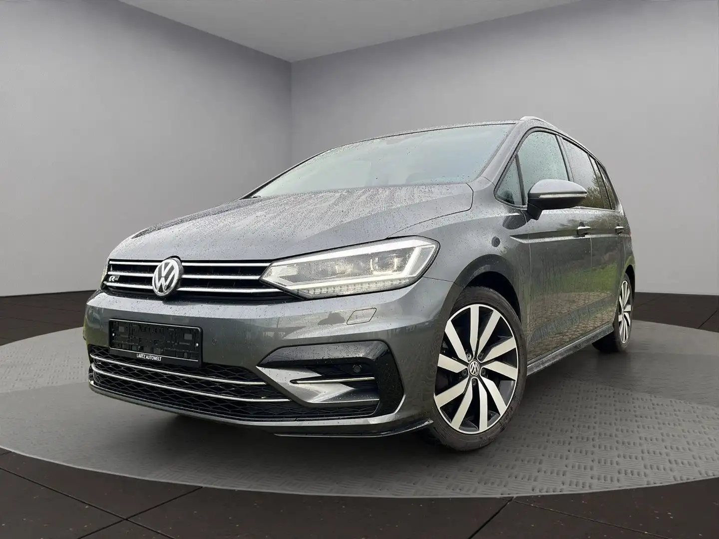 Volkswagen Touran R-Line/1.Hand/LED/RFK/ACC/CarPlay Grau - 1