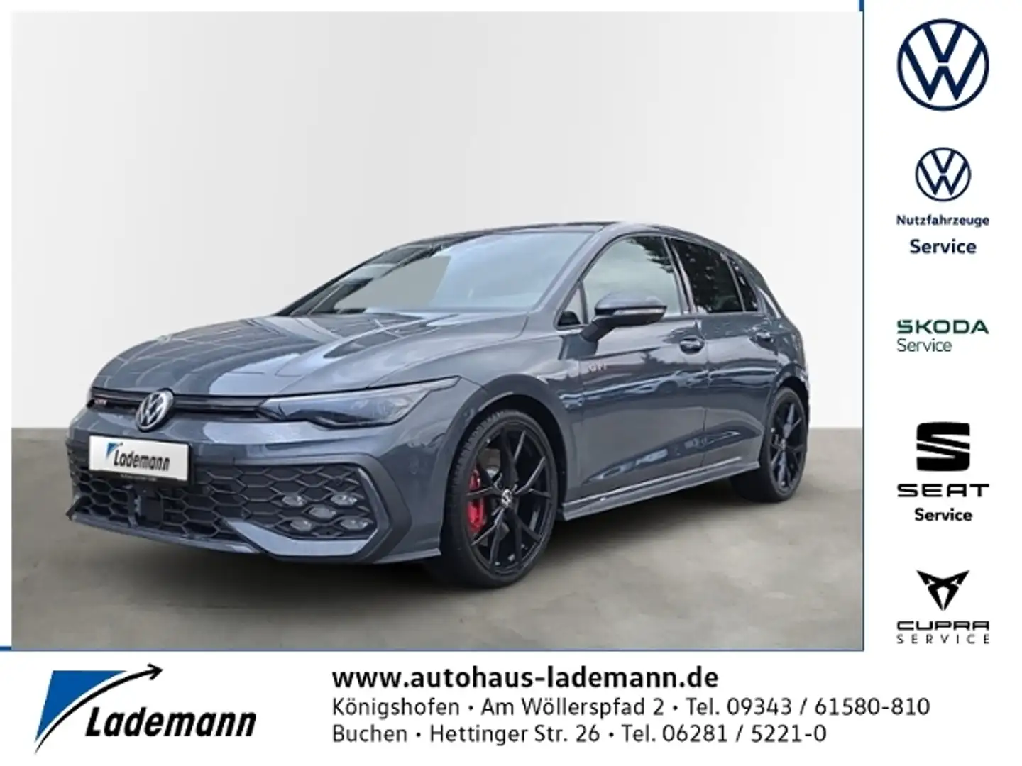 Volkswagen Golf GTI 2.0 TSI DSG FACELIFT PANO+RFKAM+HEAD-UP Grijs - 1
