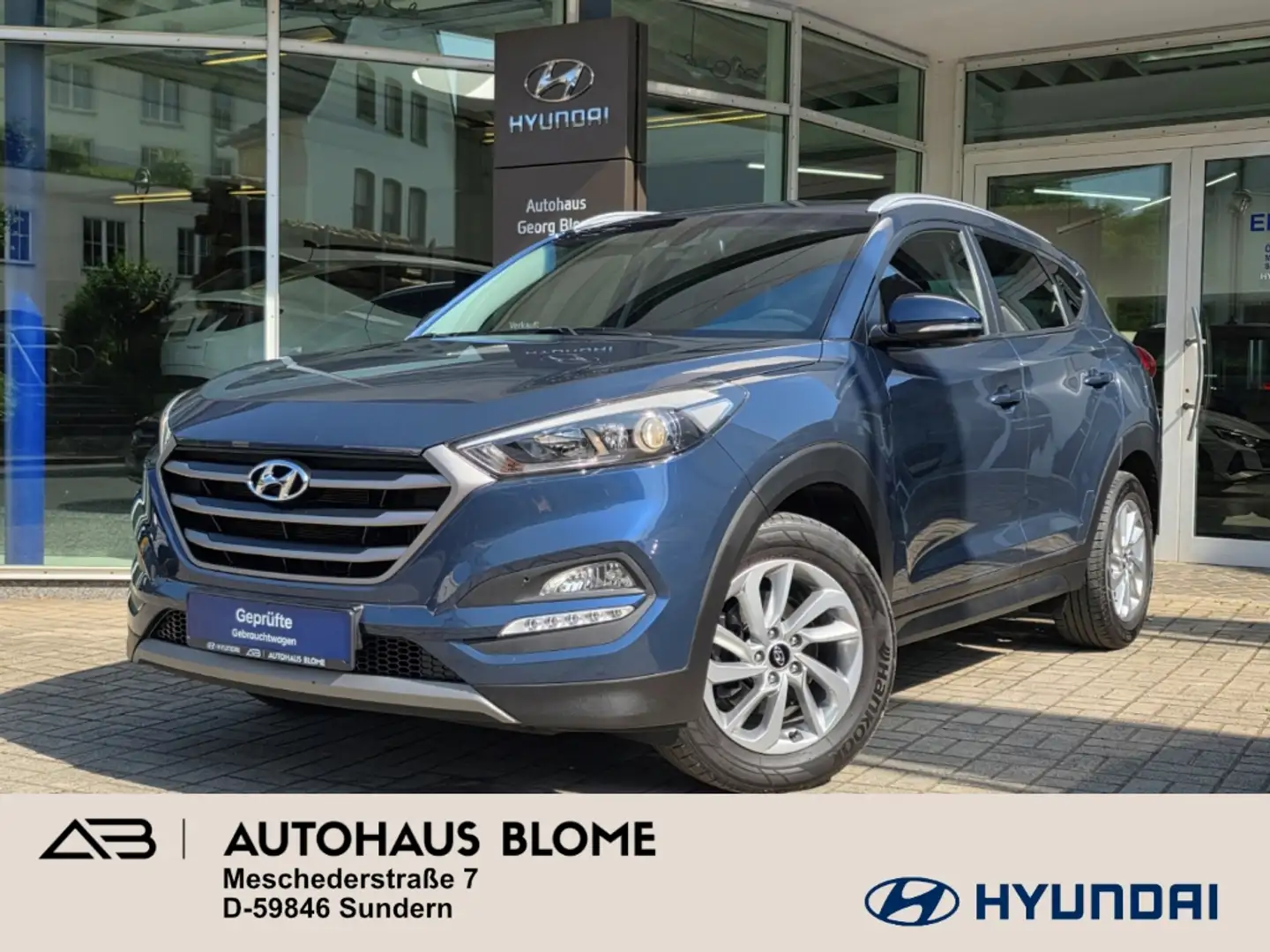 Hyundai TUCSON 1.6 T-GDI Advantage, Navi, Kamera, Sitzheizung, PD Blue - 1