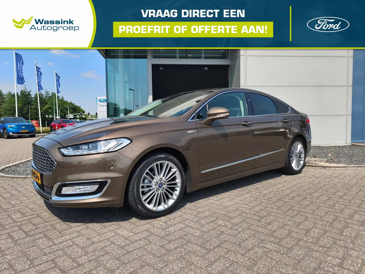 Ford Mondeo 2.0 HYBRID 187pk 4d AUTOMAAT Vignale | Leder | 1e Bruin - 1
