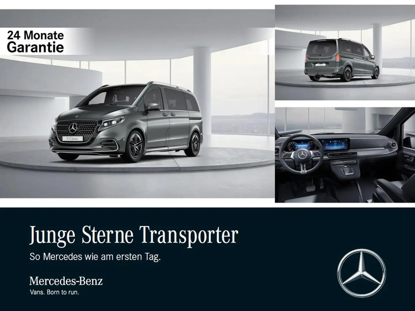 Mercedes-Benz V 300 d AMG K AHK Leder Distro Kamera Avantgarde Gris - 1