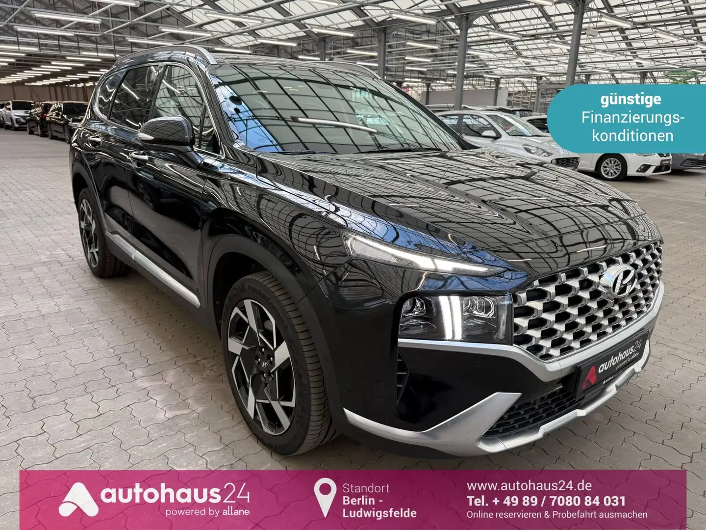 Hyundai SANTA FE 2.2 CRDi Prime 4WD|HeadUp|LED|Pano Schwarz - 1