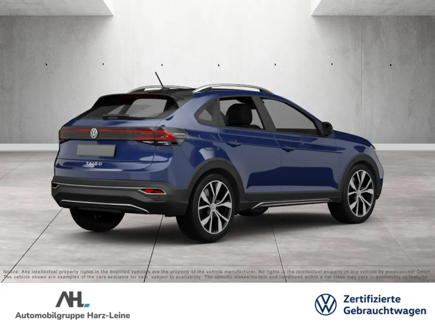 Volkswagen Taigo 1.0 TSI Goal Navi LED ACC SHZ App-Connect Blau - 2