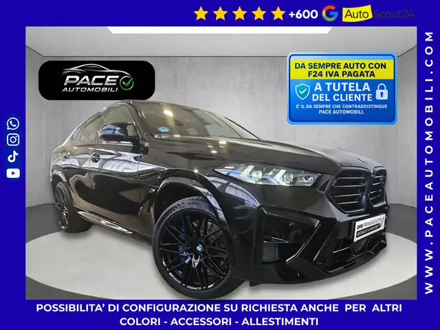 BMW X6 M 4.4 V8 COMPETITION BLACK PACK SKY MASSAGGIO CARBON