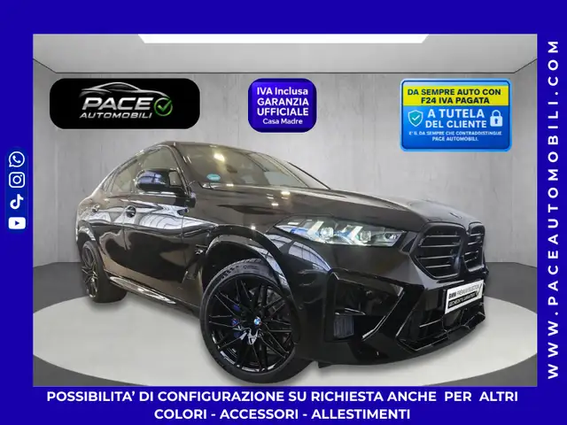 BMW X6 M 4.4 V8 COMPETITION BLACK PACK SKY MASSAGGIO CARBON