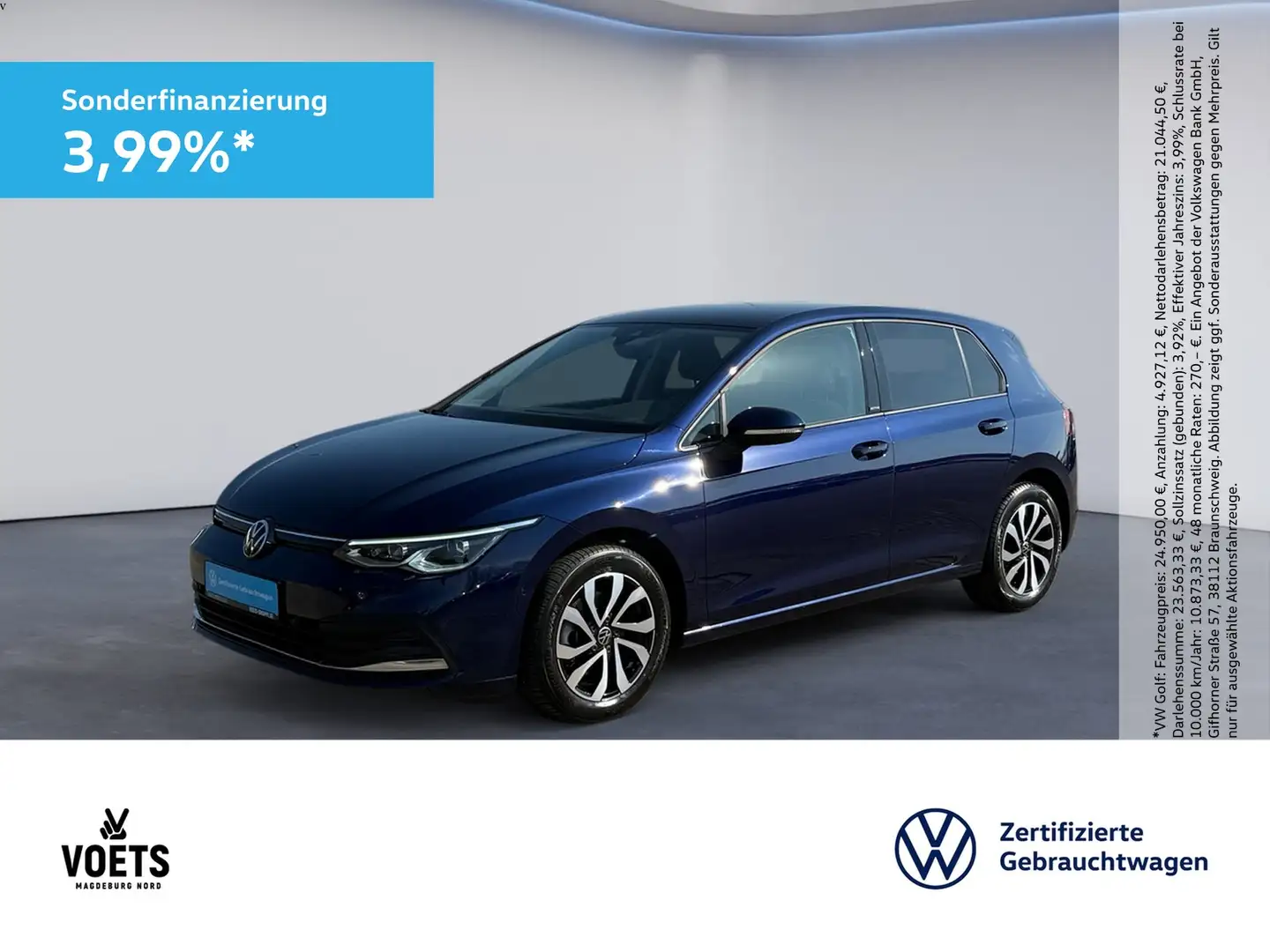 Volkswagen Golf VIII 1.5TSI LIFE LED+Navi+PDC+Sitzhzg. Bleu - 1