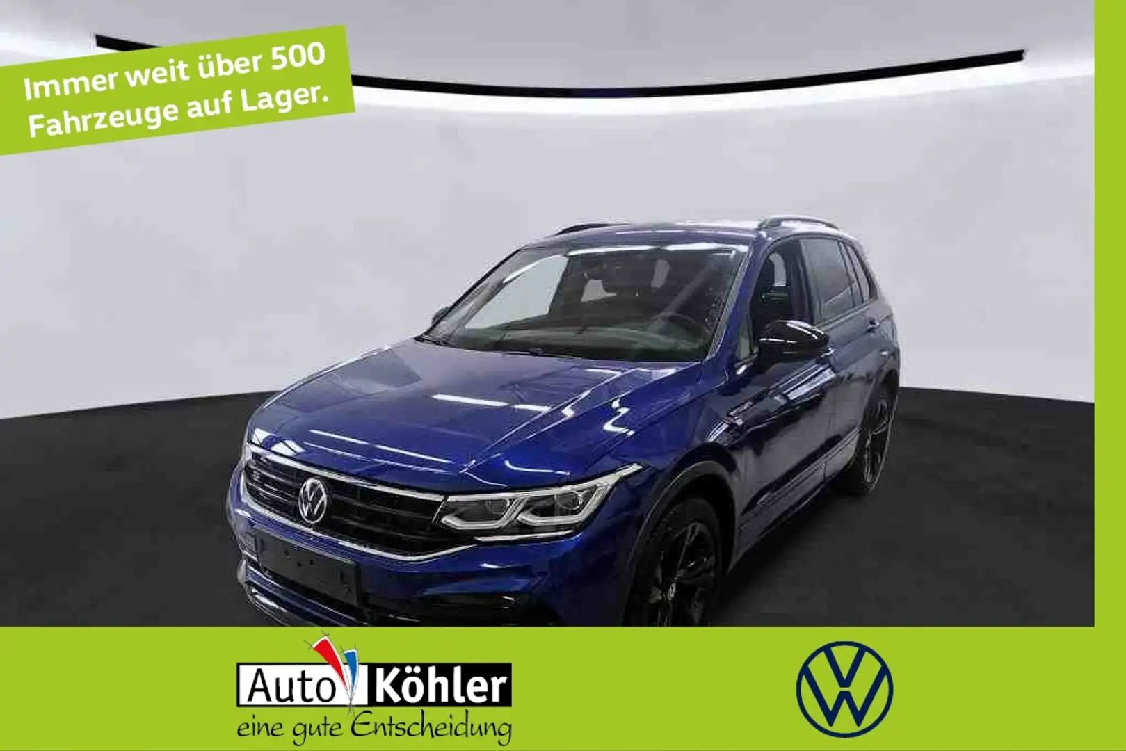 Volkswagen Tiguan R-Line TSi DSG 4M Black/Matrix/CarPlay Blau - 1