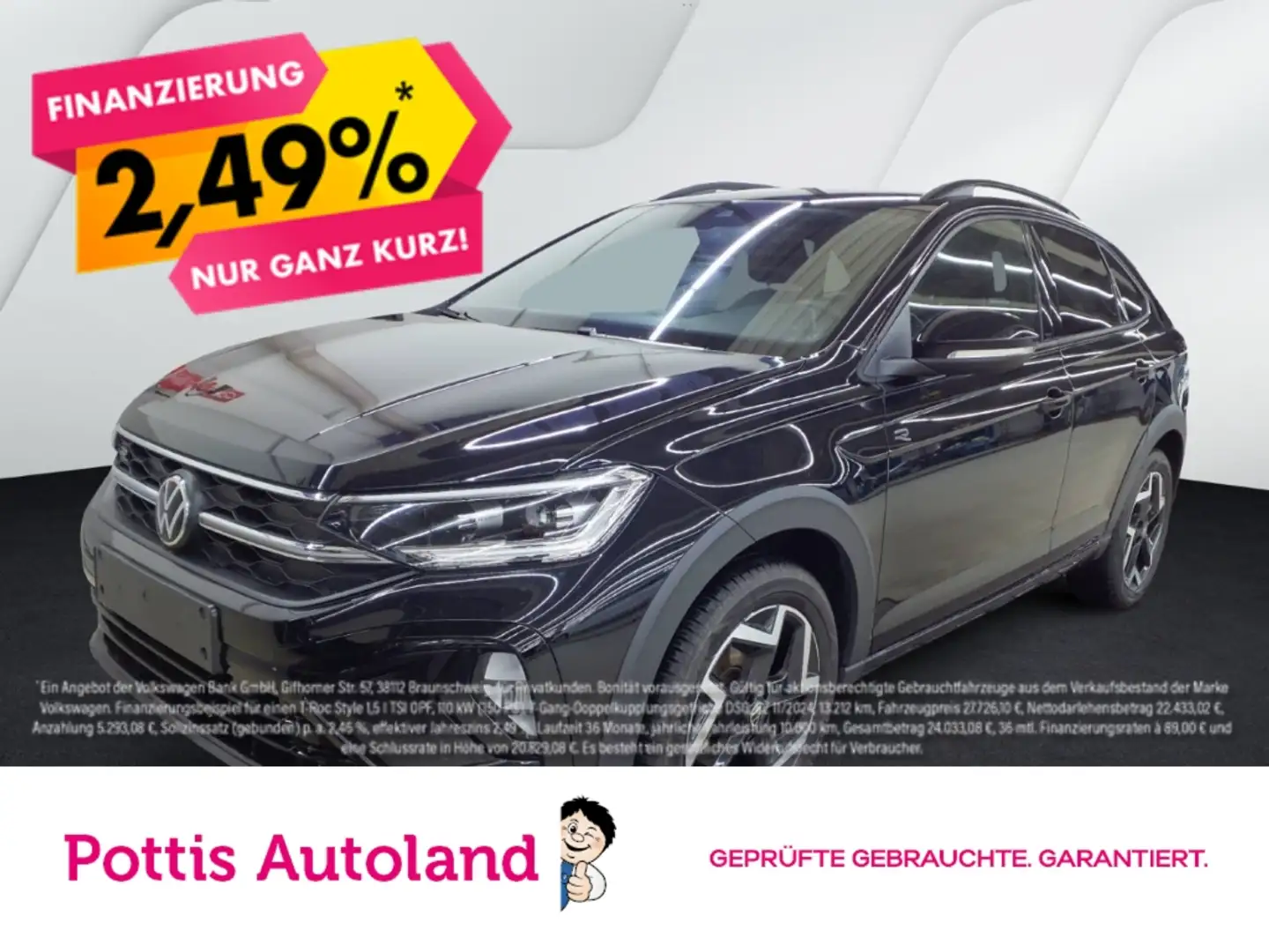 Volkswagen Taigo 1.5 TSI DSG R-LINE AHK NAVI IQ.LIGHT KAMERA Noir - 1