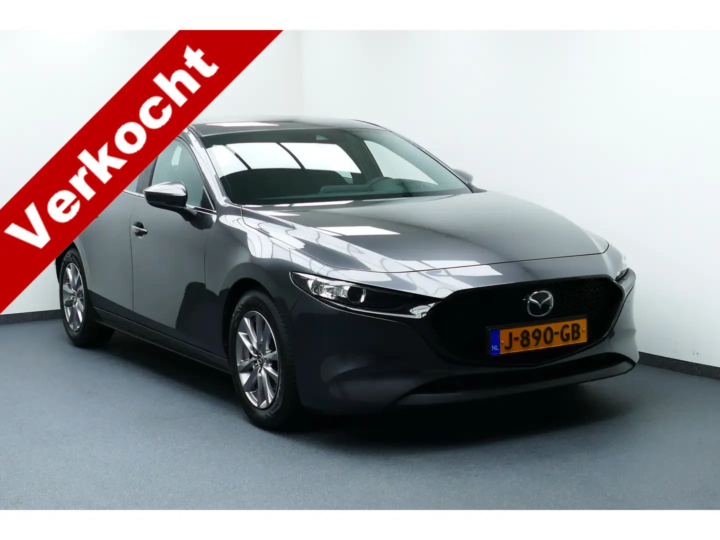 Mazda 3 2.0 e-SkyActiv-G M Hybrid 122. Adaptief Cruise, Na Grijs - 1