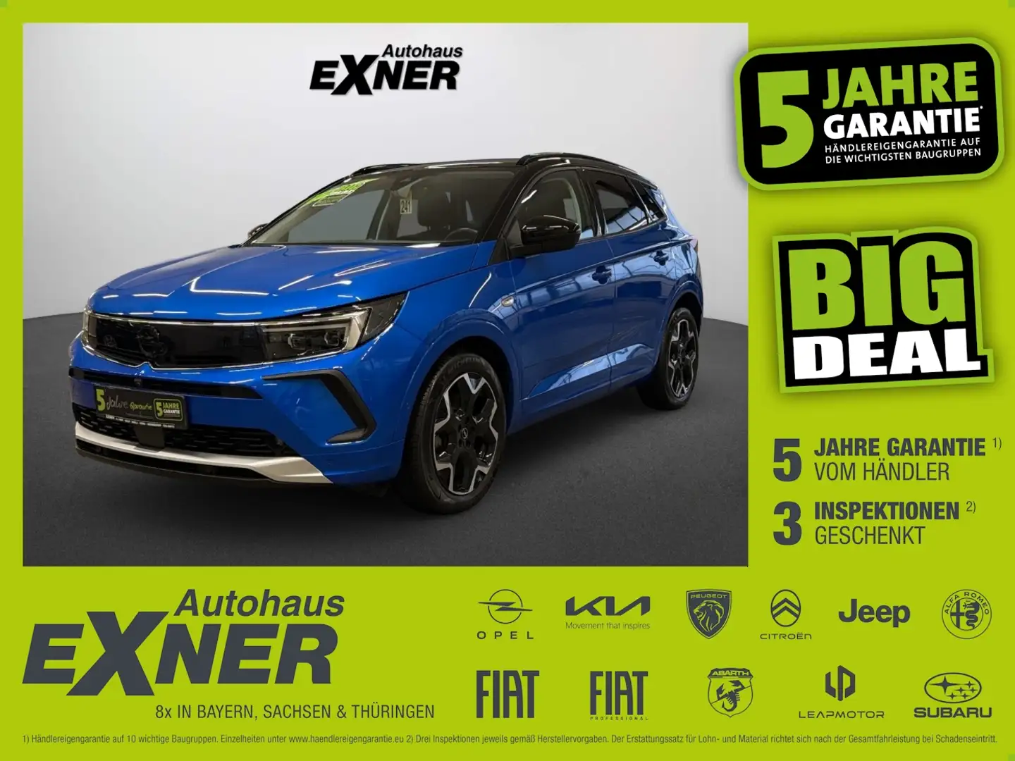 Opel Grandland 1.6 Turbo Hybrid ULTIMATE ACC+LED+Navi Blauw - 1