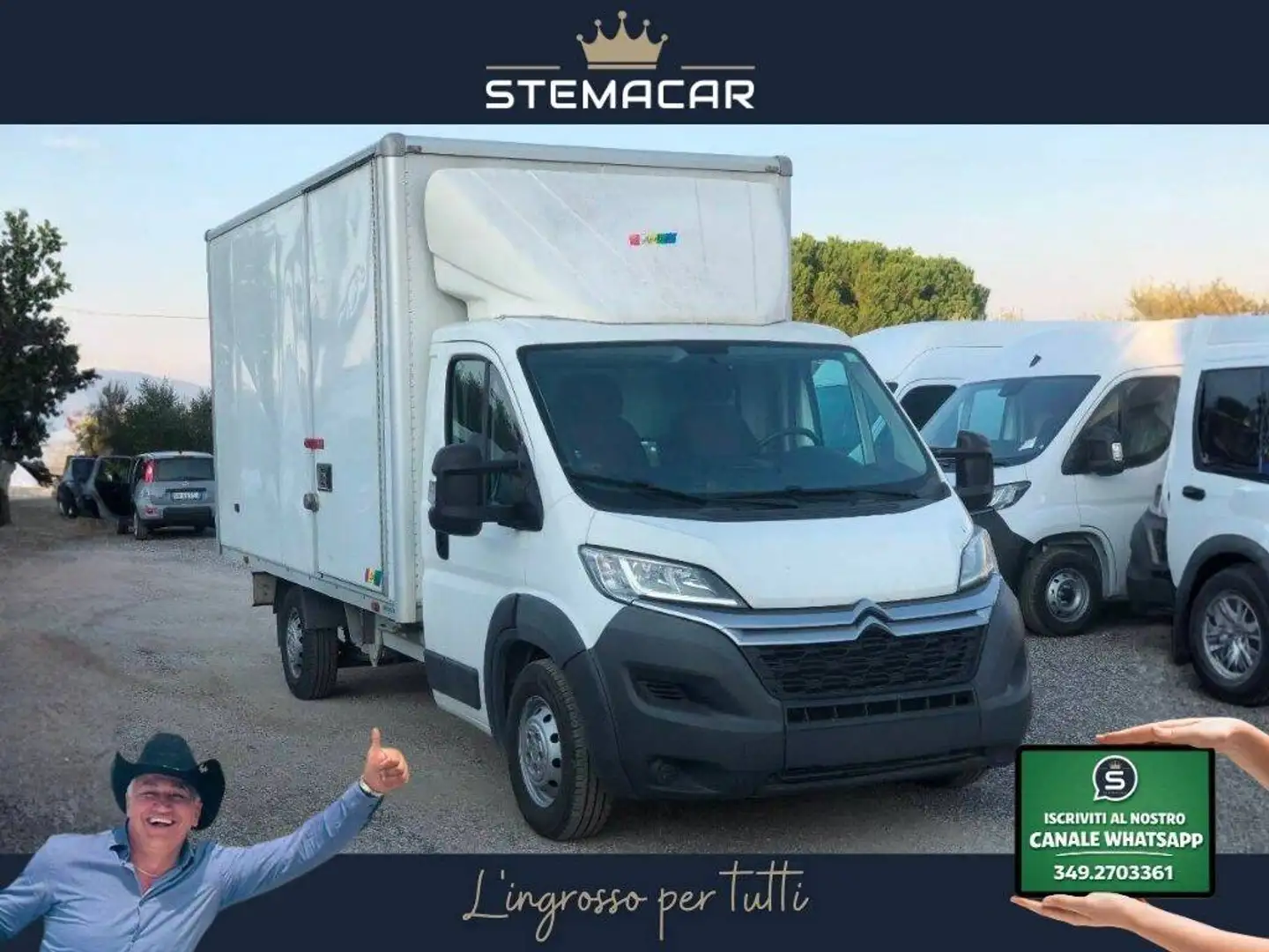 Citroen Jumper 35 2.0 160cv E6 CABINATO GARANZIA 24MESI +iva Weiß - 1