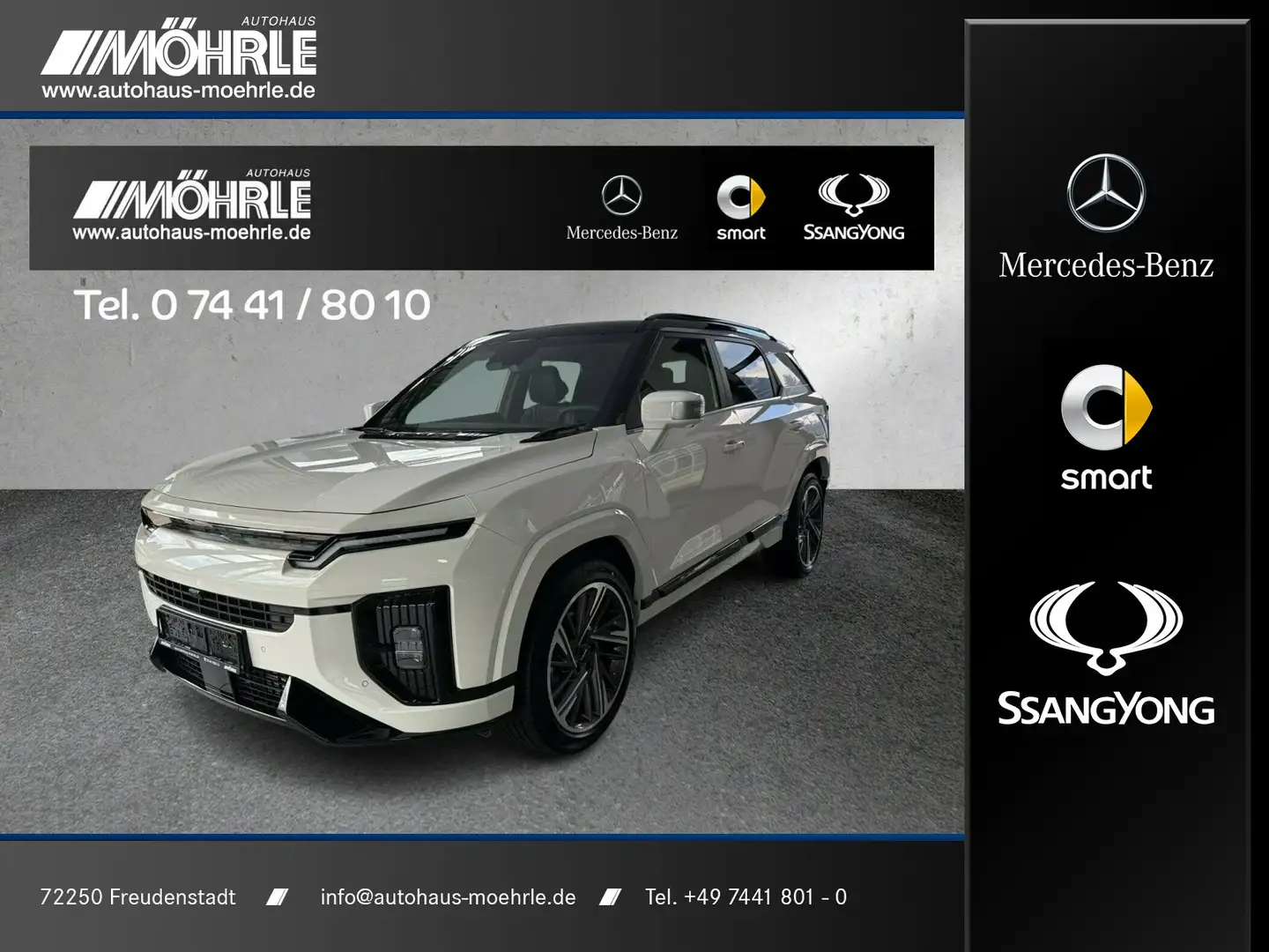 SsangYong Actyon Actyon Lux 2WD 2 Tone White/Black 360° LED Navi Blanc - 1