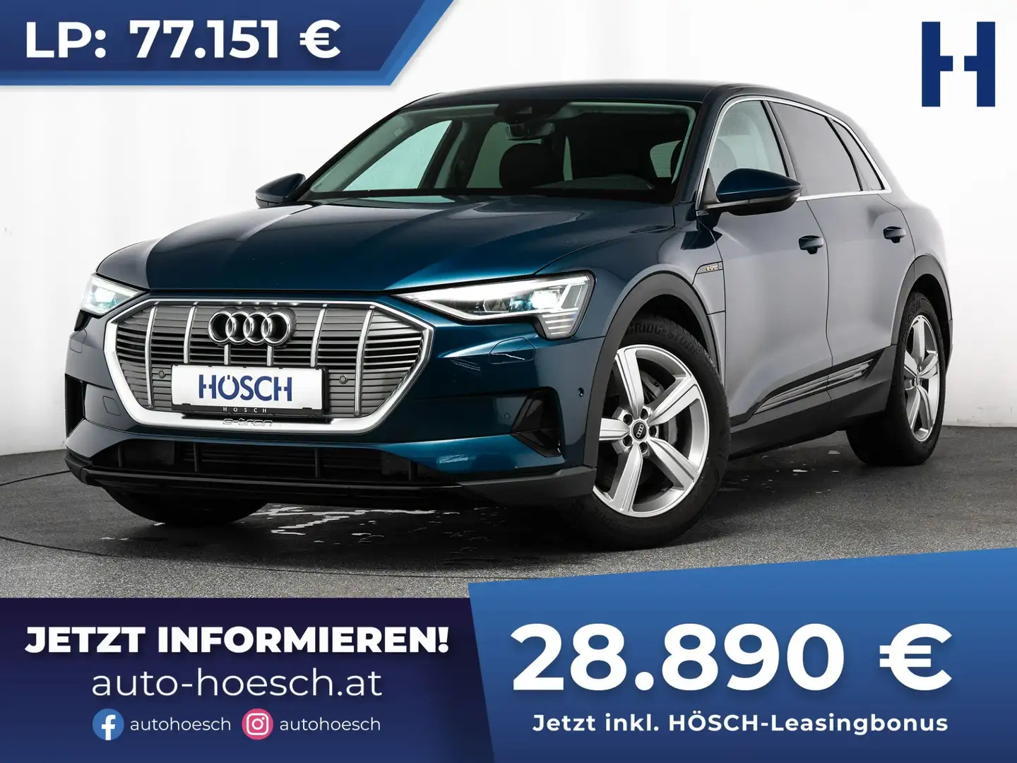 Audi e-tron 50 quattro 20" KAMERA ERSTBESITZ -63% Blau - 1