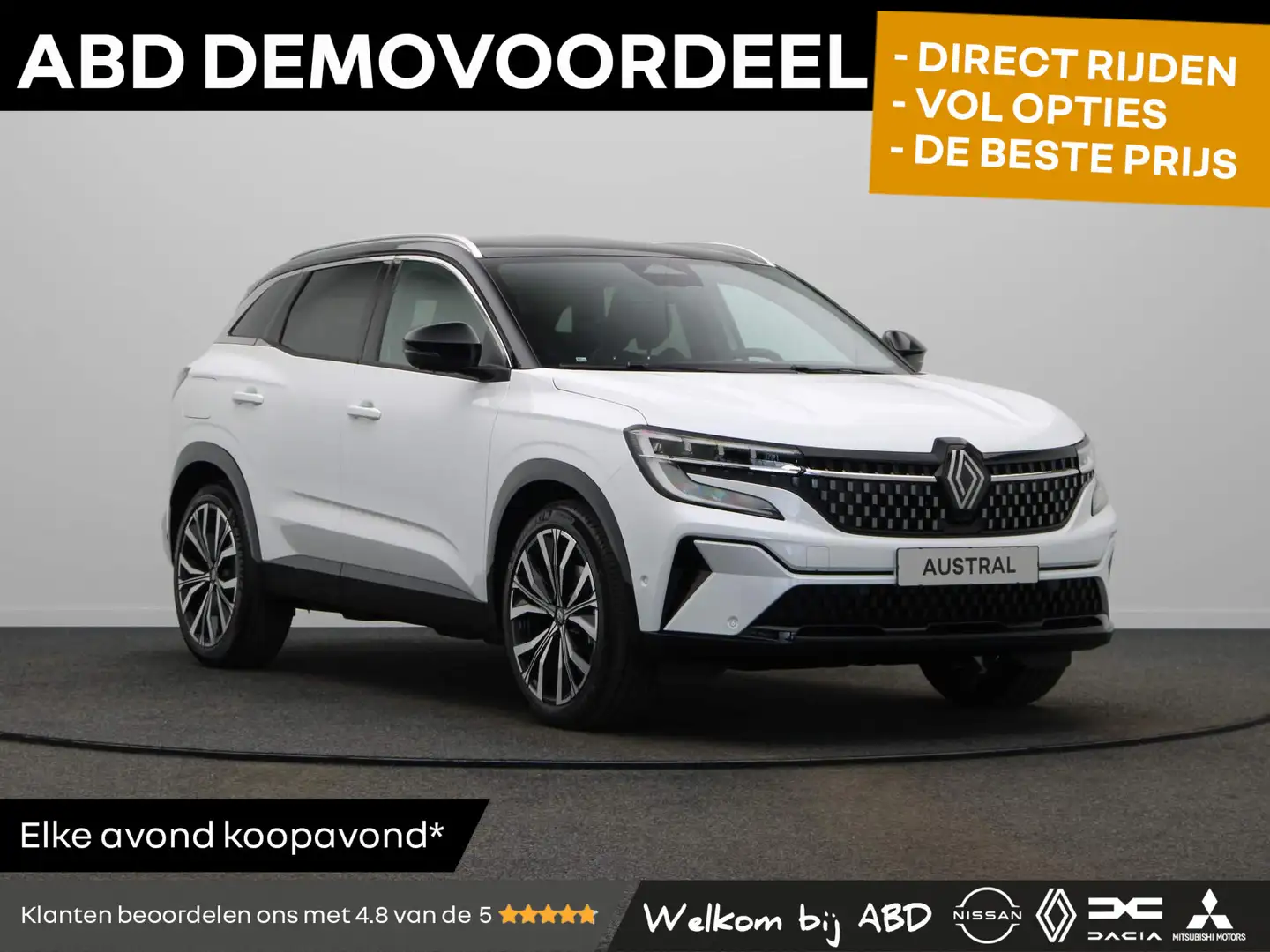 Renault Austral E-Tech Hybrid 200pk Iconic | Panoramisch vast glaz Wit - 1