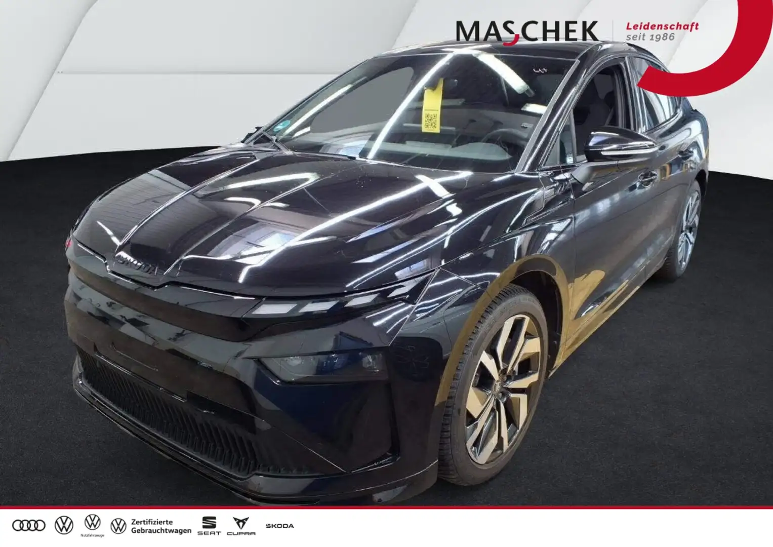 Skoda Enyaq Coupé Sportline 85x AHK Panorama Wärmepump Sitzh. Schwarz - 1