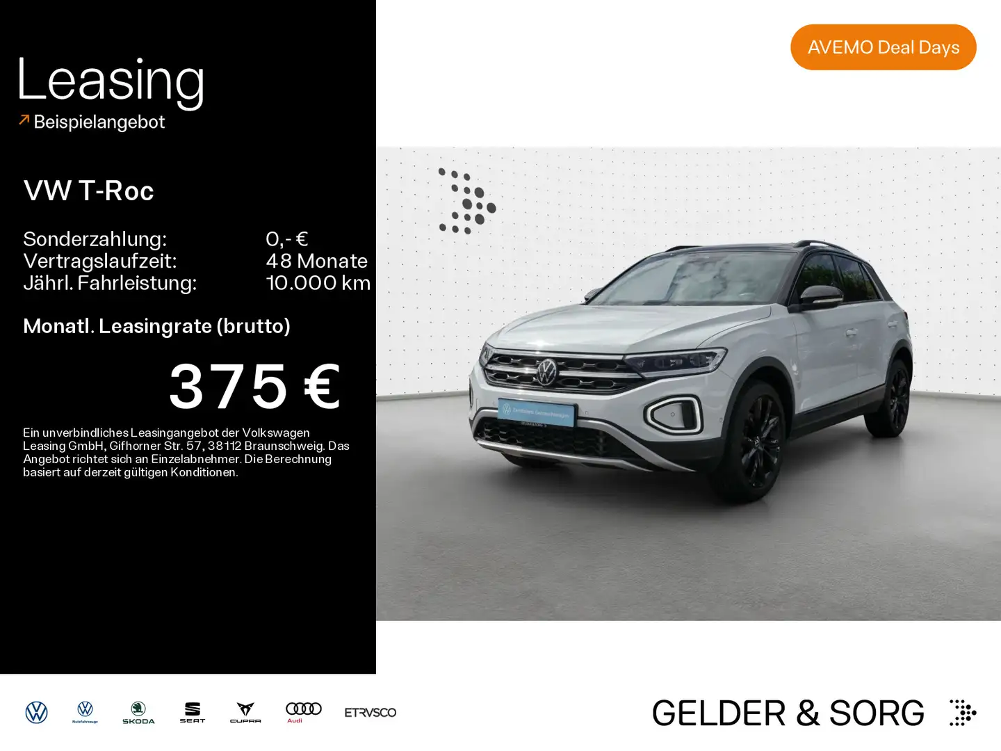 Volkswagen T-Roc Style 2.0 TDI 18Z*Pan*AHK*Stand*Digital*RF Weiß - 1